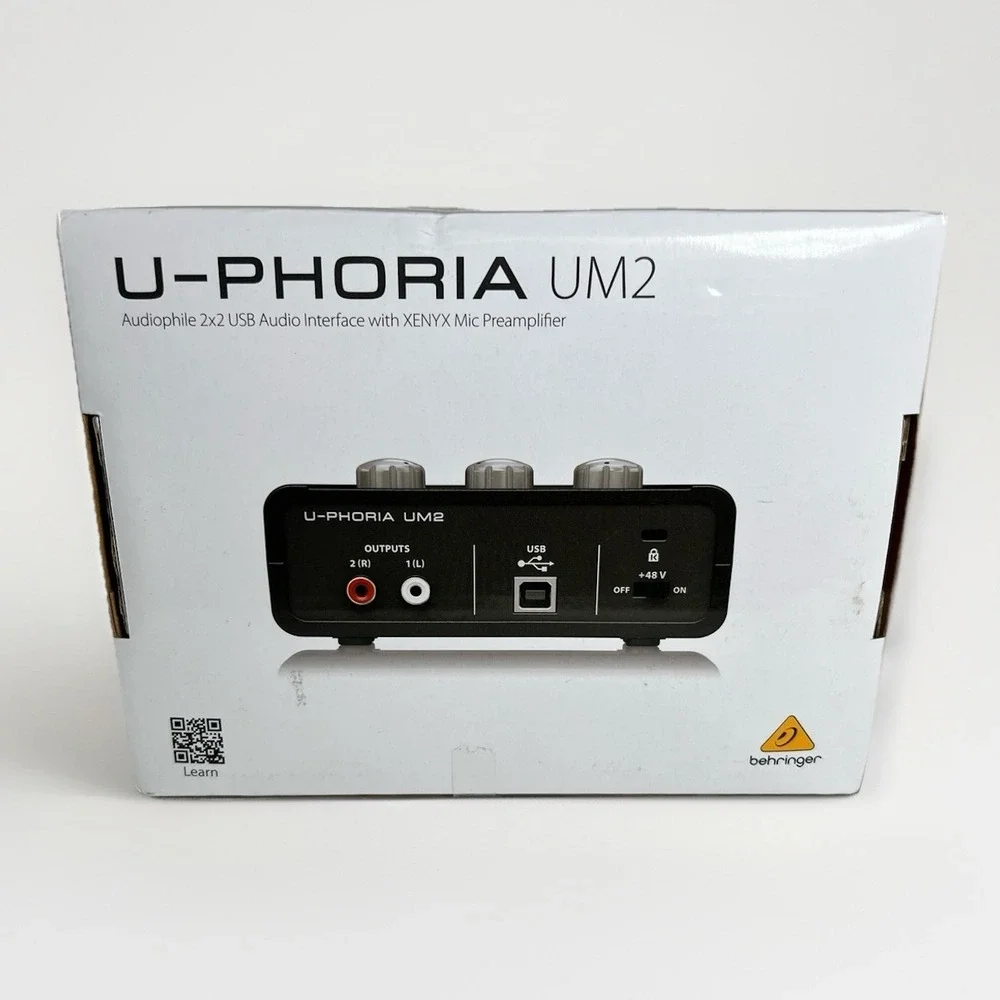 Behringer U-PHORIA UM2 Single Channel Audio Interface - Black